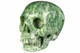 Realistic, Polished Hamine Jasper Skull #151003-2